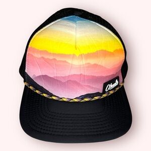 Colorful Gradient Snap Back Baseball Cap Trucker Hat